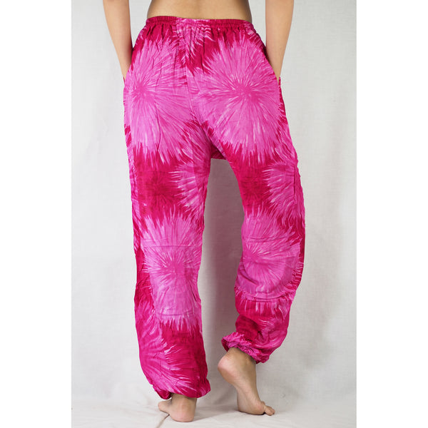 Tie dye Unisex Drawstring Genie Pants in Pink PP0110 020038 06
