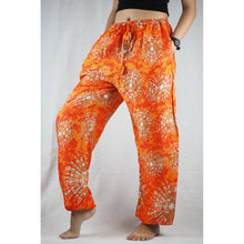 Load image into Gallery viewer, Tie dye Unisex Drawstring Genie Pants in Orange PP0110 020039 05
