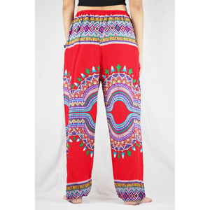 Regue Unisex Drawstring Genie Pants in Red PP0110 020043 01