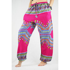 Regue Unisex Drawstring Genie Pants in Pink PP0110 020043 02