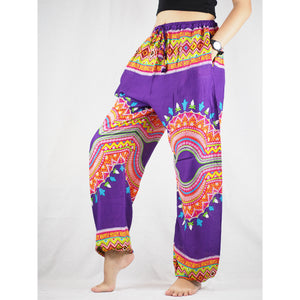 Regue Unisex Drawstring Genie Pants in Purple PP0110 020043 03