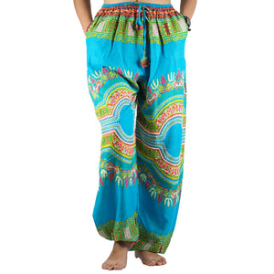 Regue Unisex Drawstring Genie Pants in Blue PP0110 020044 03