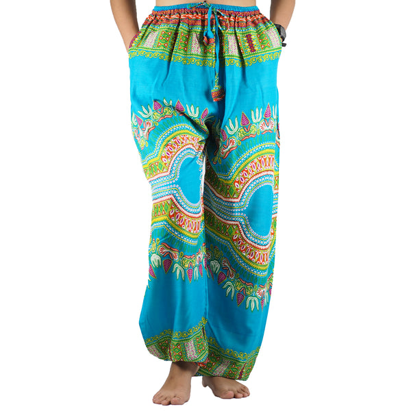 Regue Unisex Drawstring Genie Pants in Blue PP0110 020044 03
