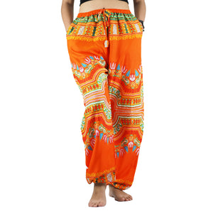 Regue Unisex Drawstring Genie Pants in Orange PP0110 020044 04