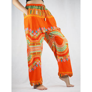 Regue Unisex Drawstring Genie Pants in Orange PP0110 020044 04