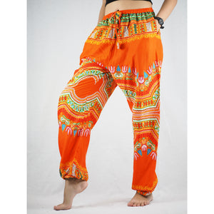 Regue Unisex Drawstring Genie Pants in Orange PP0110 020044 04