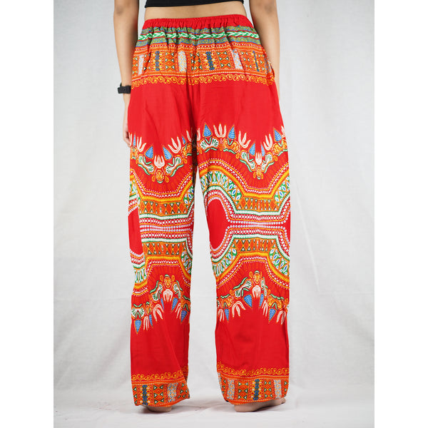 Regue Unisex Drawstring Genie Pants in Red PP0110 020044 06