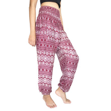 Load image into Gallery viewer, Hilltribe strip women&#39;s harem pants in Red PP0004 020049 04