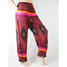 Load image into Gallery viewer, Big eye Unisex Drawstring Genie Pants in Red PP0110 020050 02