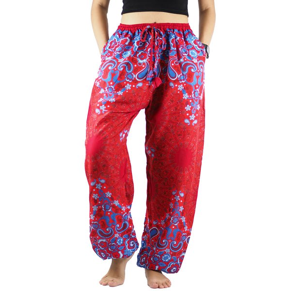 Sunflower Unisex Drawstring Genie Pants in Red PP0110 020054 04