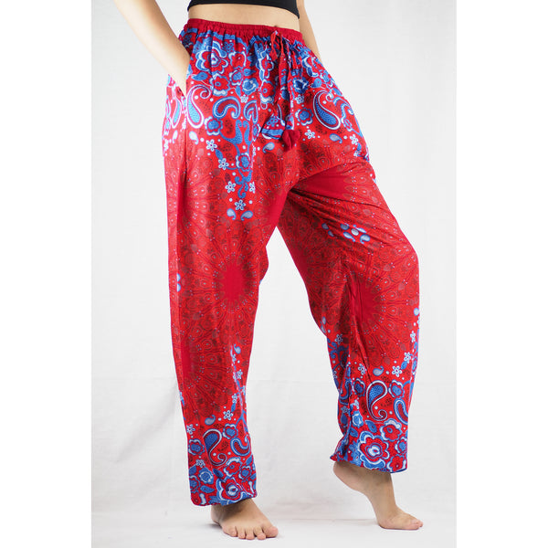 Sunflower Unisex Drawstring Genie Pants in Red PP0110 020054 04