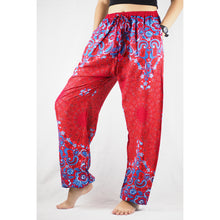 Load image into Gallery viewer, Sunflower Unisex Drawstring Genie Pants in Red PP0110 020054 04