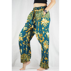 Tie dye Unisex Drawstring Genie Pants in Ocean Green PP0110 020055 03