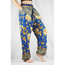 Load image into Gallery viewer, Tie dye Unisex Drawstring Genie Pants in Bright Navy PP0110 020055 05