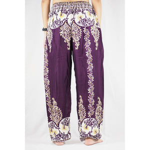 Flower chain Unisex Drawstring Genie Pants in Purple PP0110 020064 05