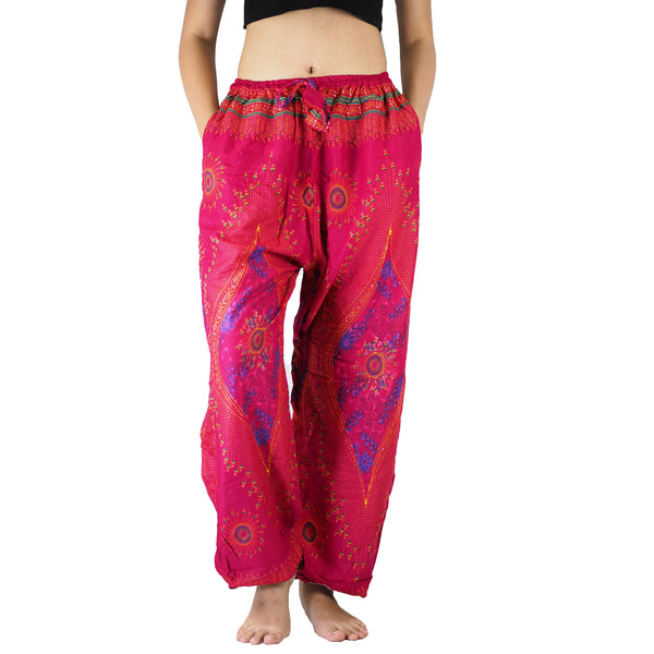 Big eye Unisex Drawstring Genie Pants in Pink PP0110 020065 01