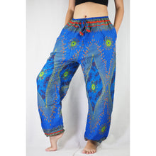 Load image into Gallery viewer, Big eye Unisex Drawstring Genie Pants in Bright Navy PP0110 020065 04