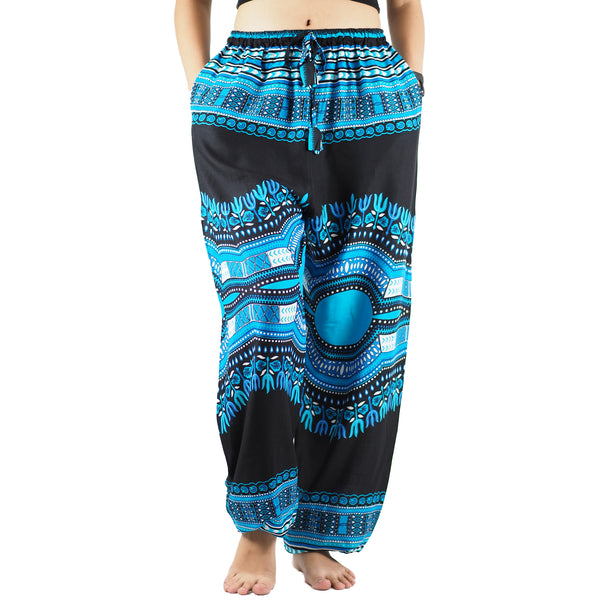 Black Regue Unisex Drawstring Genie Pants in Blue PP0110 020072 05