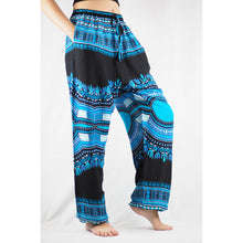 Load image into Gallery viewer, Black Regue Unisex Drawstring Genie Pants in Blue PP0110 020072 05