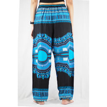 Load image into Gallery viewer, Black Regue Unisex Drawstring Genie Pants in Blue PP0110 020072 05