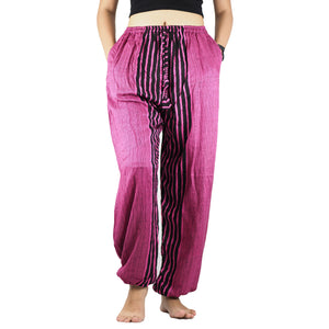Zebra Unisex Drawstring Genie Pants in Pink PP0110 020077 04