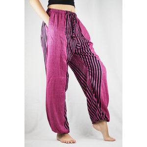 Zebra Unisex Drawstring Genie Pants in Pink PP0110 020077 04