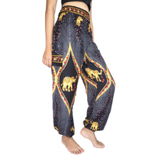 Load image into Gallery viewer, Diamond Elephant Womens Harem Pants in Black PP0004 020079 04