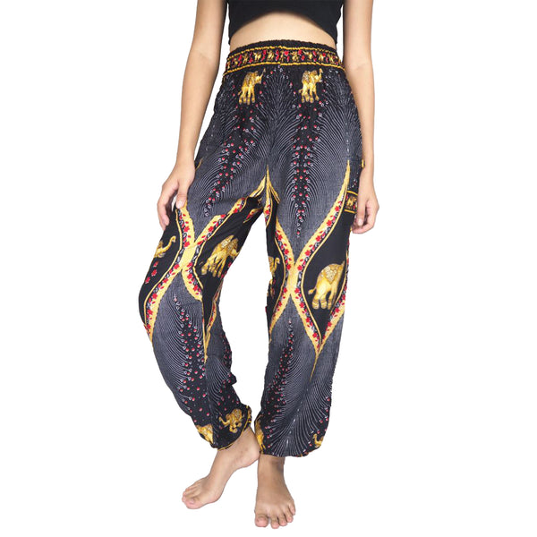 Diamond Elephant Womens Harem Pants in Black PP0004 020079 04