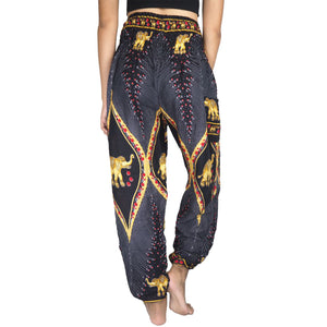 Diamond Elephant Womens Harem Pants in Black PP0004 020079 04