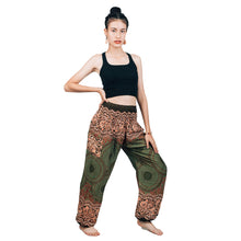 Load image into Gallery viewer, Princess Mandala Women Harem Pants in Olive PP0004 020030 03