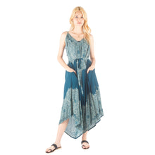 Load image into Gallery viewer, Floral mandala Women&#39;s Jumpsuit with Belt in Ocean Blue JP0097 020036 03