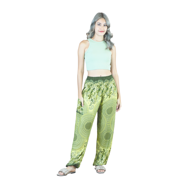 Acacia Mandala Women Harem Pants in Green PP0004 020305 02