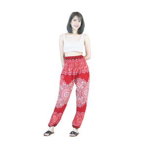 Peonies Mandala women harem pants in Red PP0004 020308 01