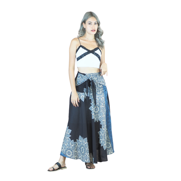 Muscari Mandala Women's Bohemian Skirt in Black SK0033 020263 01