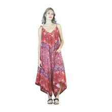 Load image into Gallery viewer, Daffodils Mandala Women&#39;s Jumpsuit in Red JP0069 020265 02