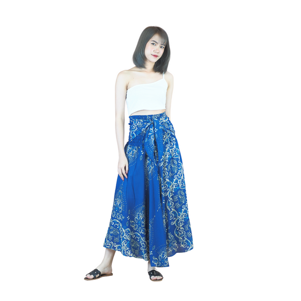 Cosmo Royal Elephant Women's Bohemian Skirt in Blue SK0033 020307 05