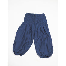 Load image into Gallery viewer, Solid color Unisex Kid Harem Pants in Navy Blue PP0004 020000 03