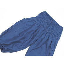 Load image into Gallery viewer, Solid color Unisex Kid Harem Pants in Navy Blue PP0004 020000 03