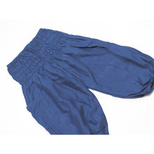 Load image into Gallery viewer, Solid color Unisex Kid Harem Pants in Navy Blue PP0004 020000 03