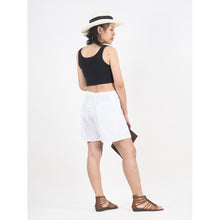 Load image into Gallery viewer, Solid Color Women&#39;s Wrap Shorts Pants in White PP0205 020000 04