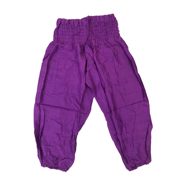 Solid Color Unisex Kid Harem Pants in Violet PP0004 020000 14