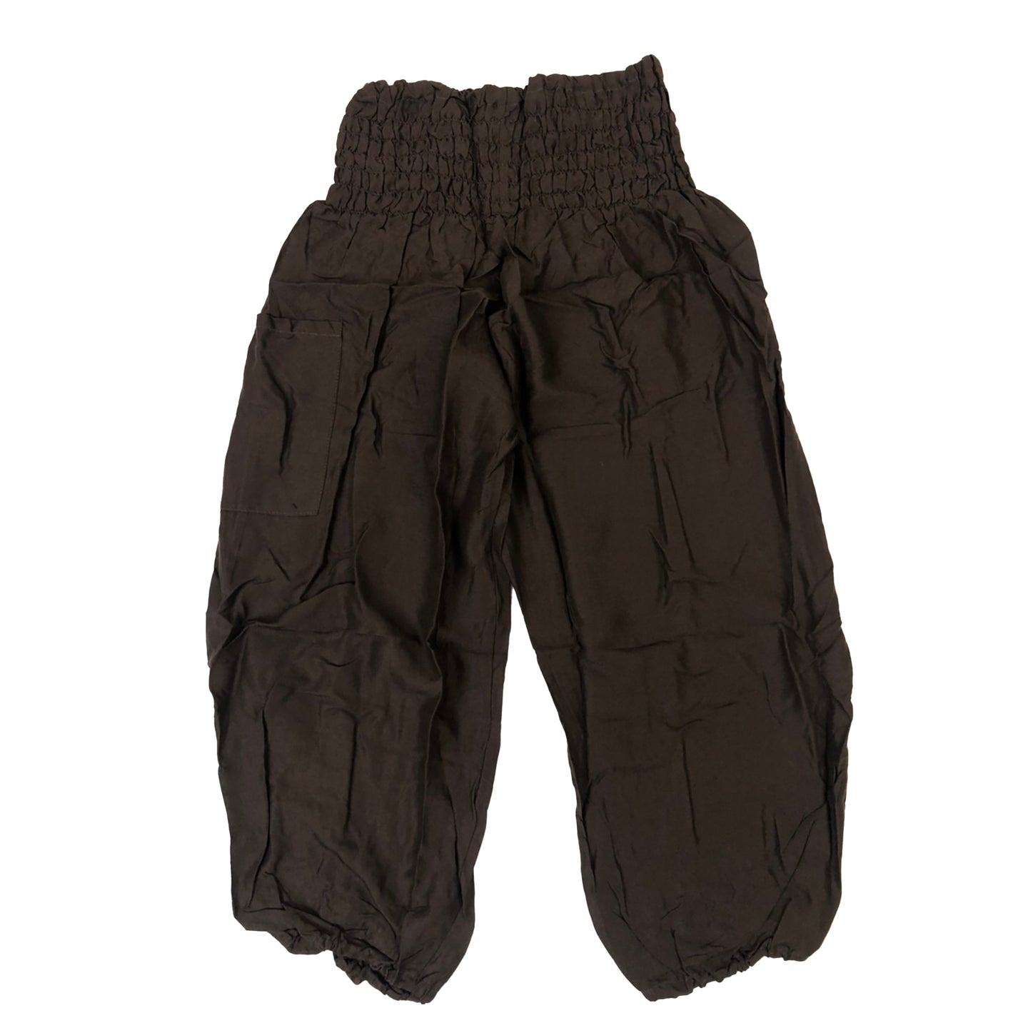 Solid Color Unisex Kid Harem Pants in Brown PP0004 020000 16