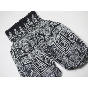 Urban Print Unisex Kid Harem Pants in Black PP0004 020001 01