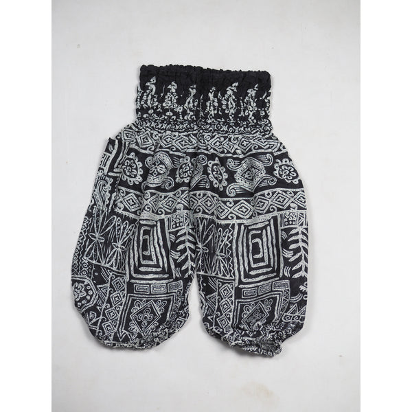 Urban Print Unisex Kid Harem Pants in Black PP0004 020001 01