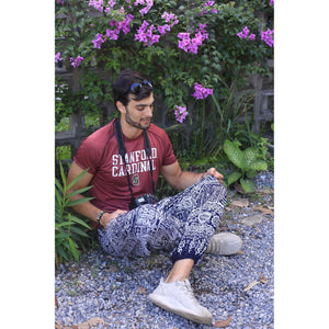 Urban Print 1 men/women harem pants in Navy Blue PP0004 020001 02