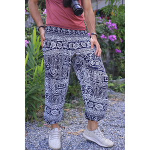 Urban Print 1 men/women harem pants in Navy Blue PP0004 020001 02