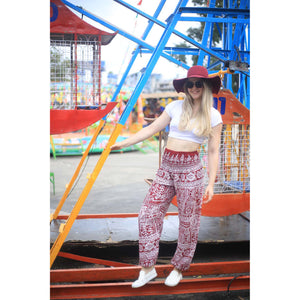 Urban Print 1 women harem pants in Red PP0004 020001 06
