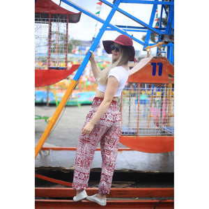 Urban Print 1 women harem pants in Red PP0004 020001 06