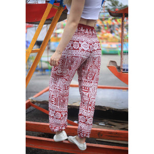 Urban Print 1 women harem pants in Red PP0004 020001 06