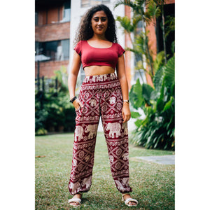 Imperial Elephant 5 women harem pants in Red PP0004 020005 04
